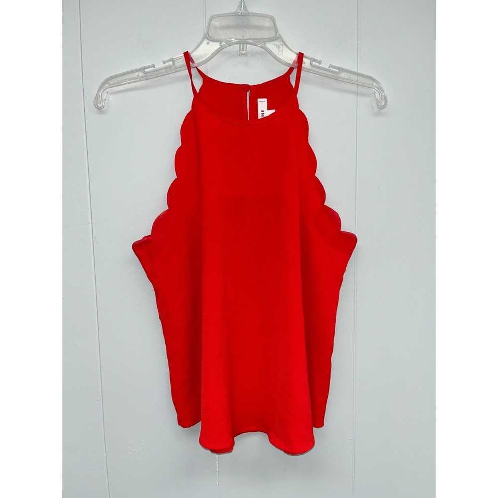 Mine Scallop Tank Red‎ Size Small